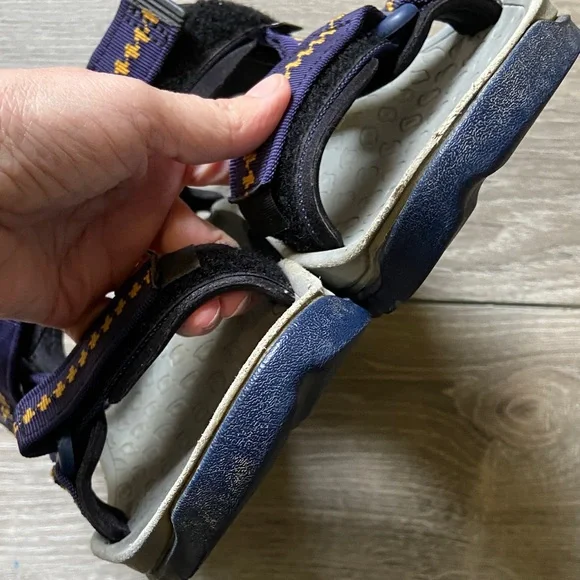 Teva Navy and Yellow Men's Sandals - Picture 4 of 4